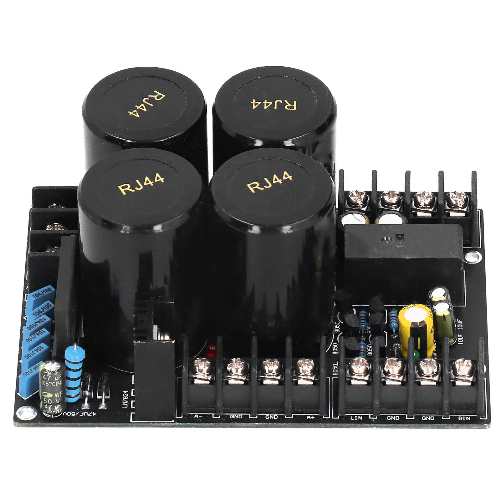 Rectifier Filter Board and Amplifier Power Supply Module Kit DIY Electronic Component with 2510 Rectifier 1.6 mm Double Sided PCB 2.0 oz Copper and Four 10000UF 50V Filter