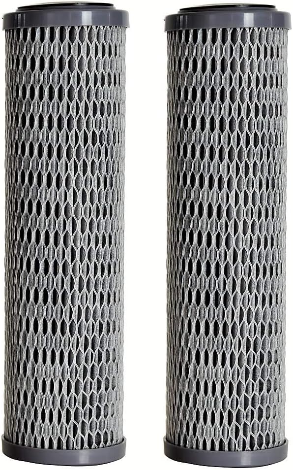 Clear2o CUF1252 Universal Advanced Premium Carbon Filter Standard Capacity Whole House & RV Water Filter, 2 Filters Included, Gray (Pack of 2)