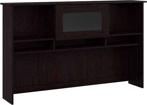 BUSH FURNITURE Mueble de madera de roble, color café de 60 pulgadas, Madera