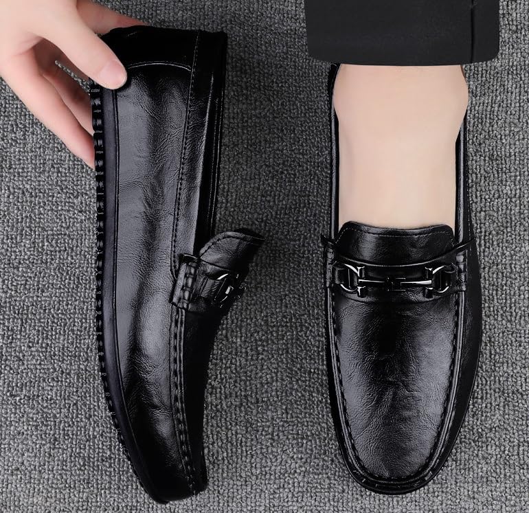 Men's Classic Slip On Pointed Toe Formal Business Oxfords Shoes Mens Comfortable Tuxedo Derby Shoes for Men2