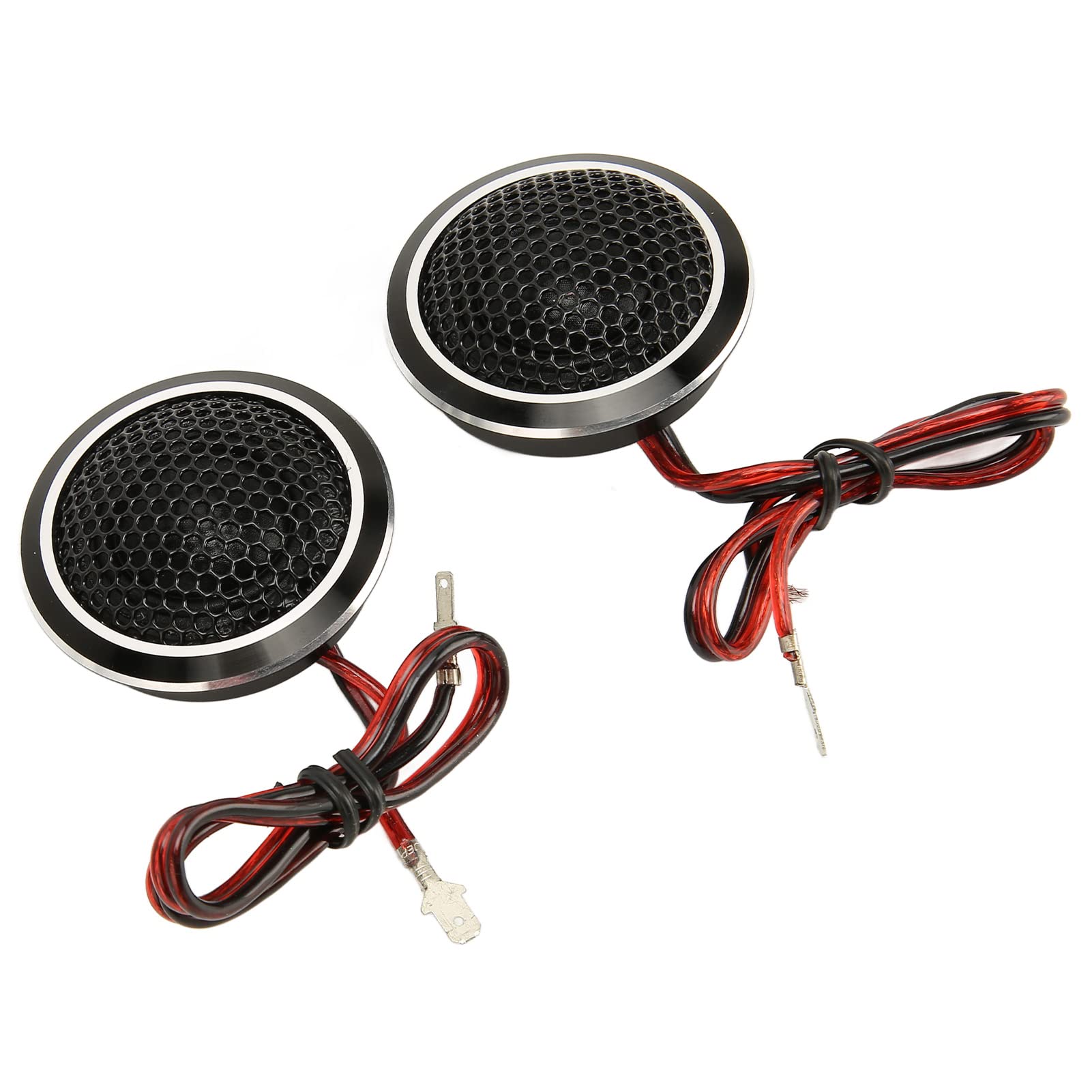 Par de Tweeters depara Automóvil de 320 W, Muy Ruidosos y Nítidos, Altavoz de Tweeters de Cúpula de 25 Mm y 150 W para Todos los Sistemas de Sonido del Automóvil, Amplio Rango de