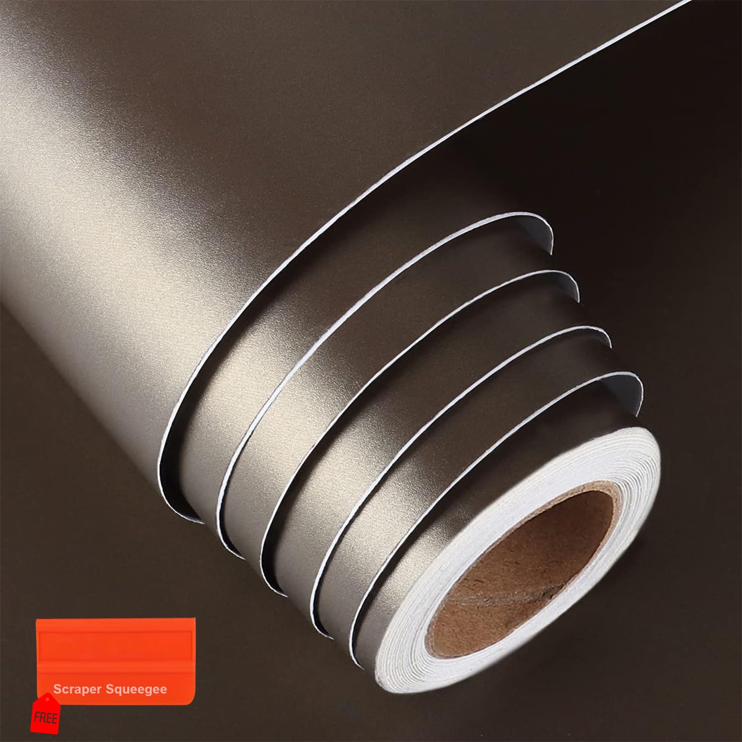 GREEWELT Matte Solid Wallpaper | Decorative for Cabinets Countertops Kitchen,Shelves | Self Adhesive | Film Peel and Stick | Waterproof | Removable | Easy to Cut & Use | 230 x 41 cm | Dark Brown (B0BRL4T6SF) Amazon Price History, Amazon Price Tracker