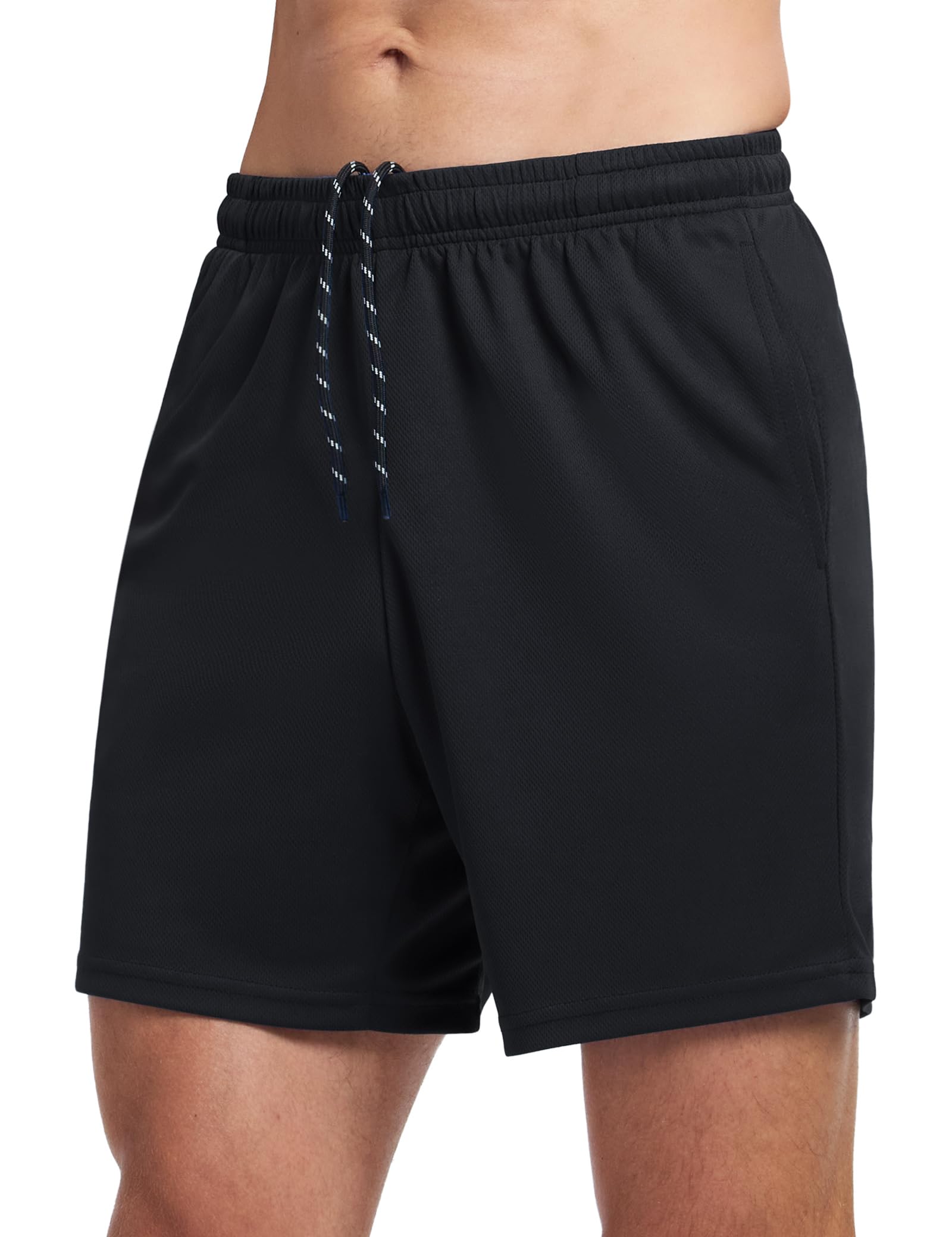 Mens 7 Inch Athletic Shorts Lightweight Workout Running Shorts Quick Dry Gym Shorts with Pockets