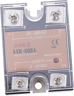 OSALADI Ash60da Solid State Relay Dc to Dc 24v Relay Dc Solid State Relay Single Phase Semi-Conductor Relay