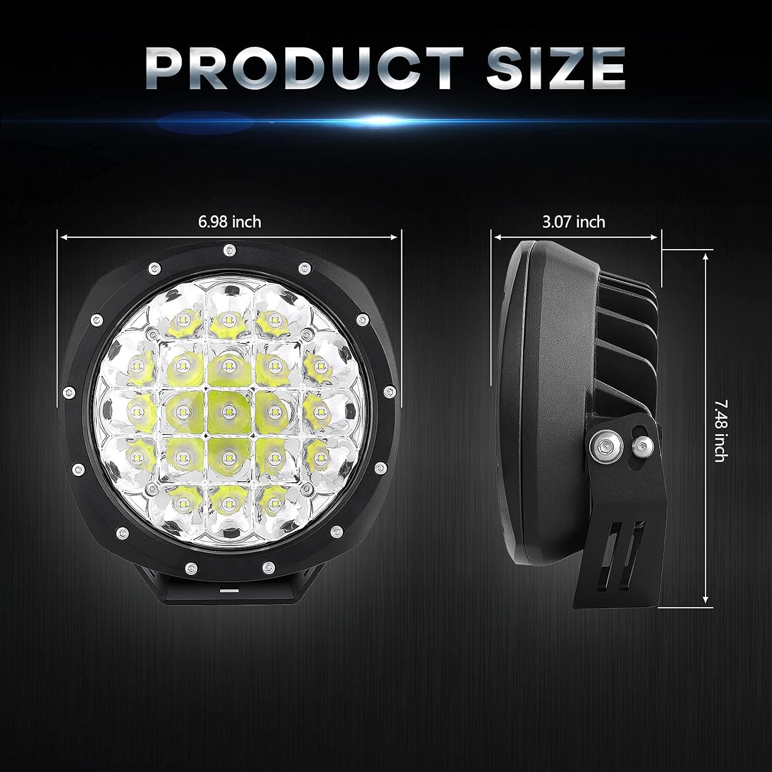 Buy LED Round Offroad Lights,BANSIT 7inch LED Square Driving Lights LED