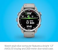 Vista 3 de Garmin Descent Mk3 Computadora de Buceo y Reloj Inteligente Multideporte con Pantalla AMOLED con Modos Avanzados de Buceo y Navegación