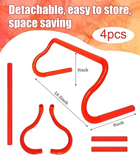 Miniatura 4 de Escalera de agilidad profesional de entrenamiento de velocidad, escalera de agilidad de 20 pies, 12 conos de fútbol, 4 obstáculos de agilidad,