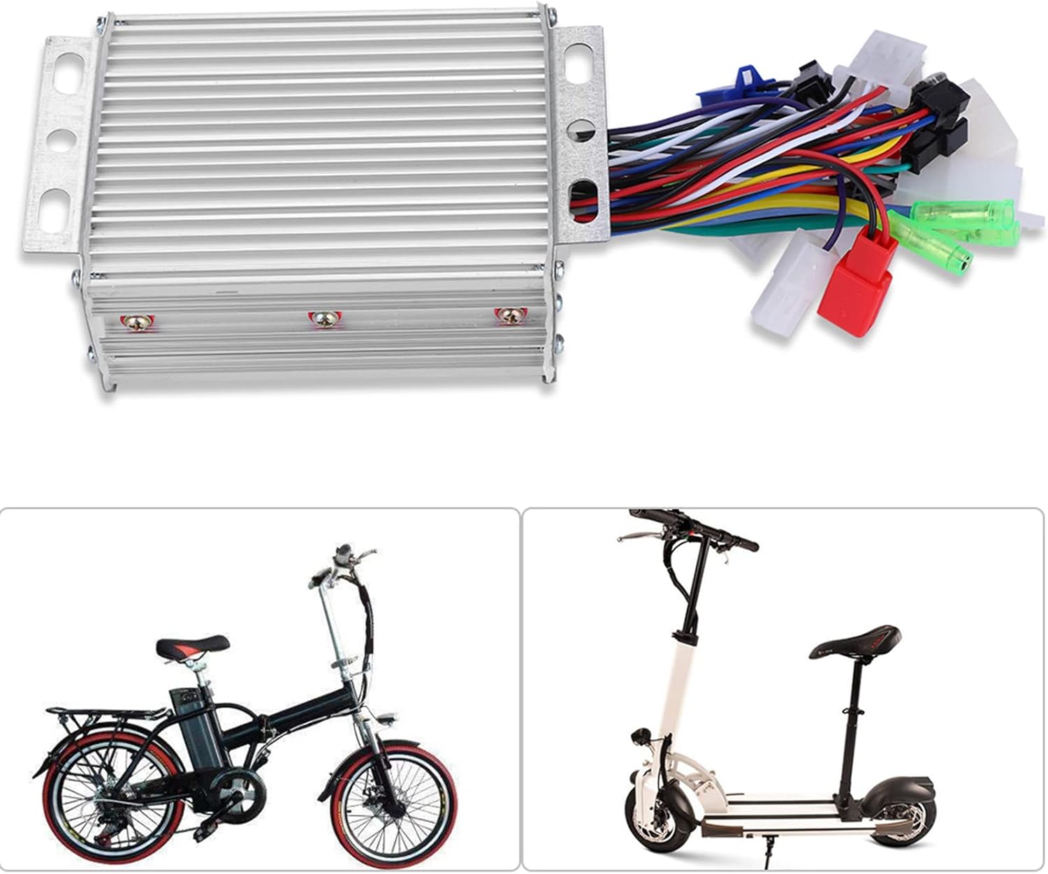 Demeras Brushless Controller Aluminium Alloy Electric Brushless Sine Controller Box Accessory for Electric Scooter E-Bike(48V/60V)