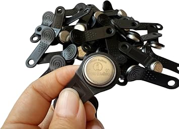 50PCS DS1990A F5 iButton I-Button electronic key IB TAG (Black)