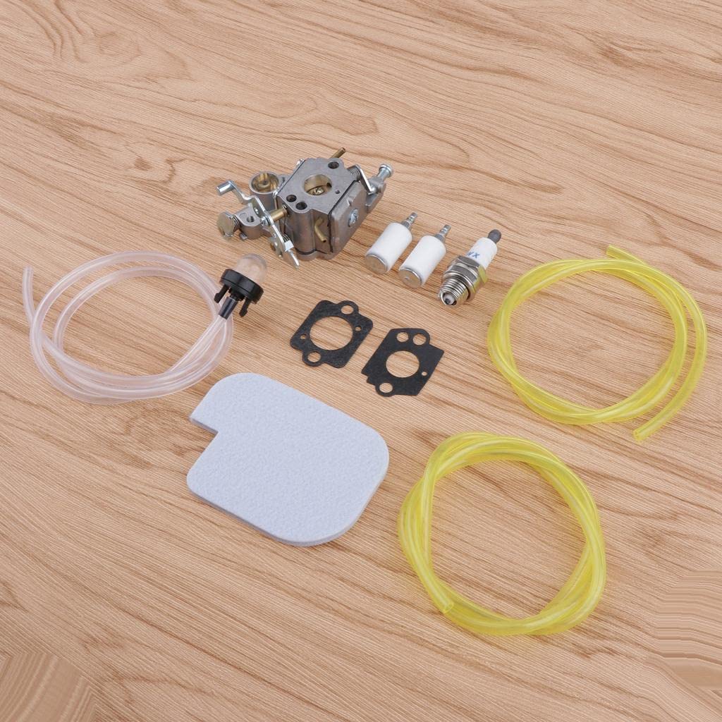 Carburador 1s Y Accesorios Filtro de Aire Bujía Junta de Combustible Material Metálico Y Plástico Adecuado para Jardinería Taller de Bricolaj