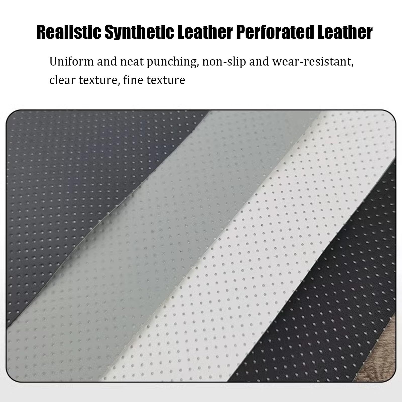 Simili Cuir Autocollant Patch De Réparation De Cuir Auto-adhésif DIY, Tissu En Cuir Perforé Pour La Réparation Et Le Rembourrage De Sièges De Voiture En Cuir, Kit De Réparation Simili Cuir PU(Dark gra