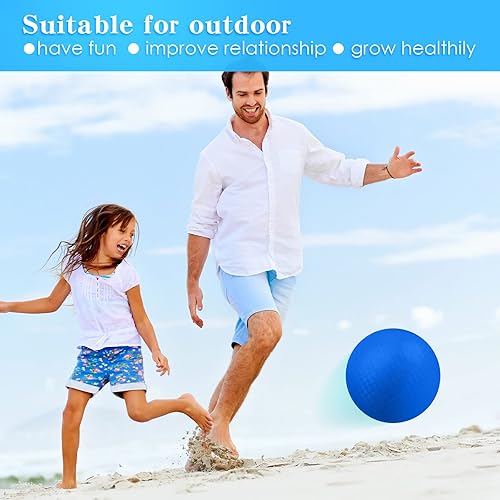 Miniatura 6 de Yunsailing 24 Pieces Kick Ball Playground Ball Dodge Ball Hand Ball 6 Inch Sport Ball Bouncy Balls with a Hand Pump for Kids Adults Indoors Outdoors