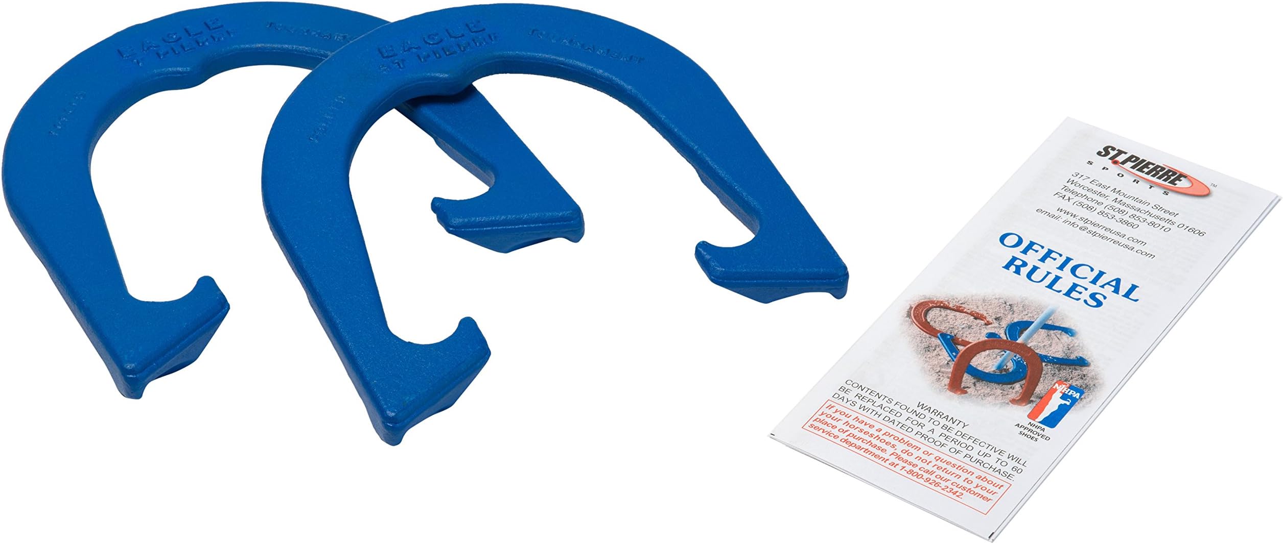 St Pierre Sports Eagle Tournament Horseshoe (1-Pair), Blue