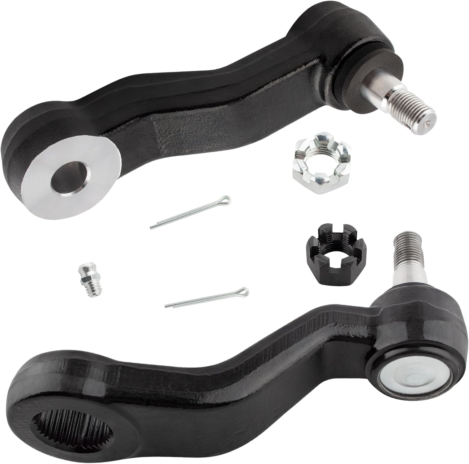 K6534 K6536 Front Idler Arm Steering Pitman Arm Suspension for Cadillac Escalade 02-06 Chevrolet Express GMC Savana 2500 3500 2003-08 Silverado Sierra 1500 1999-2006 Suburban 1500 Yukon 2000-06