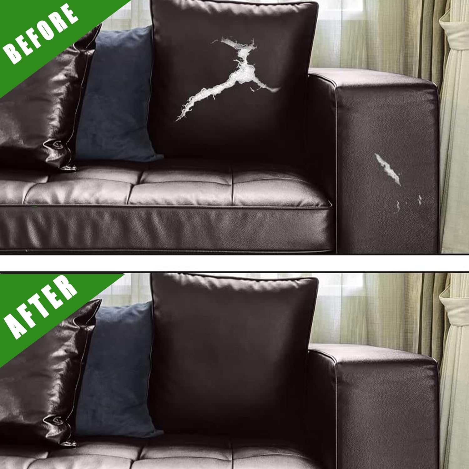 Pelle Adesiva Per Riparazioni - 60x137cm, Grigia, Per Divani, Auto, Mobili, Ecopelle Autoadesiva - Foto 7