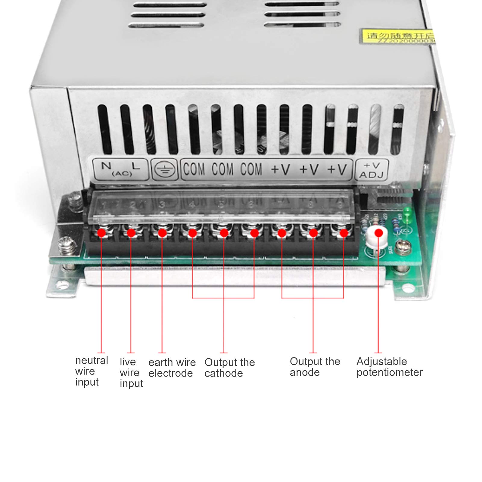 Regulowany zasilacz przełączający, S-800-65 110 / 220 V 800 W, DC Uniwersalny regulowany zasilacz impulsowy do radia, projekt komputerowy