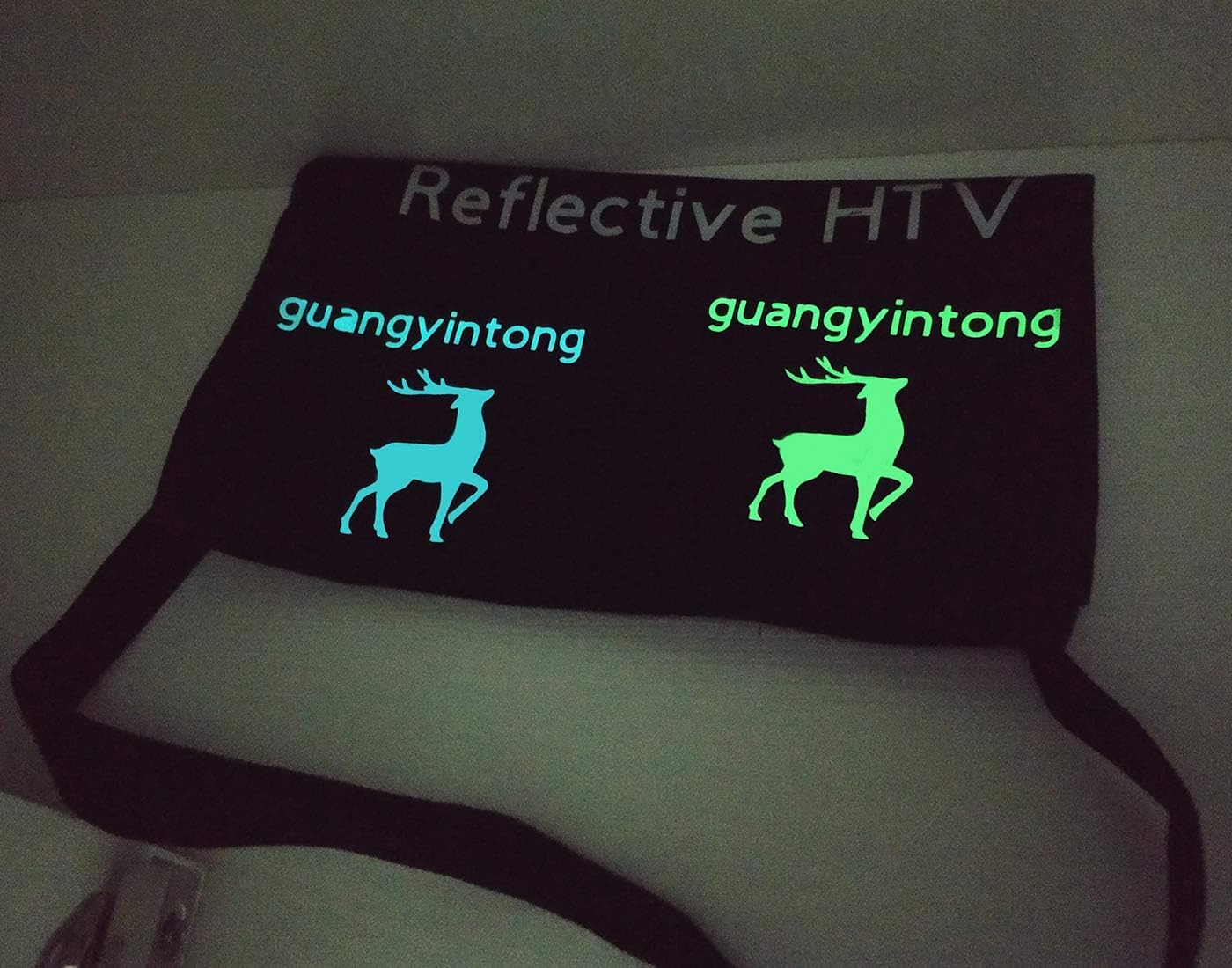 guangyintong Glow in The Dark Heat Transfer Vinyl Green 12" x 25ft