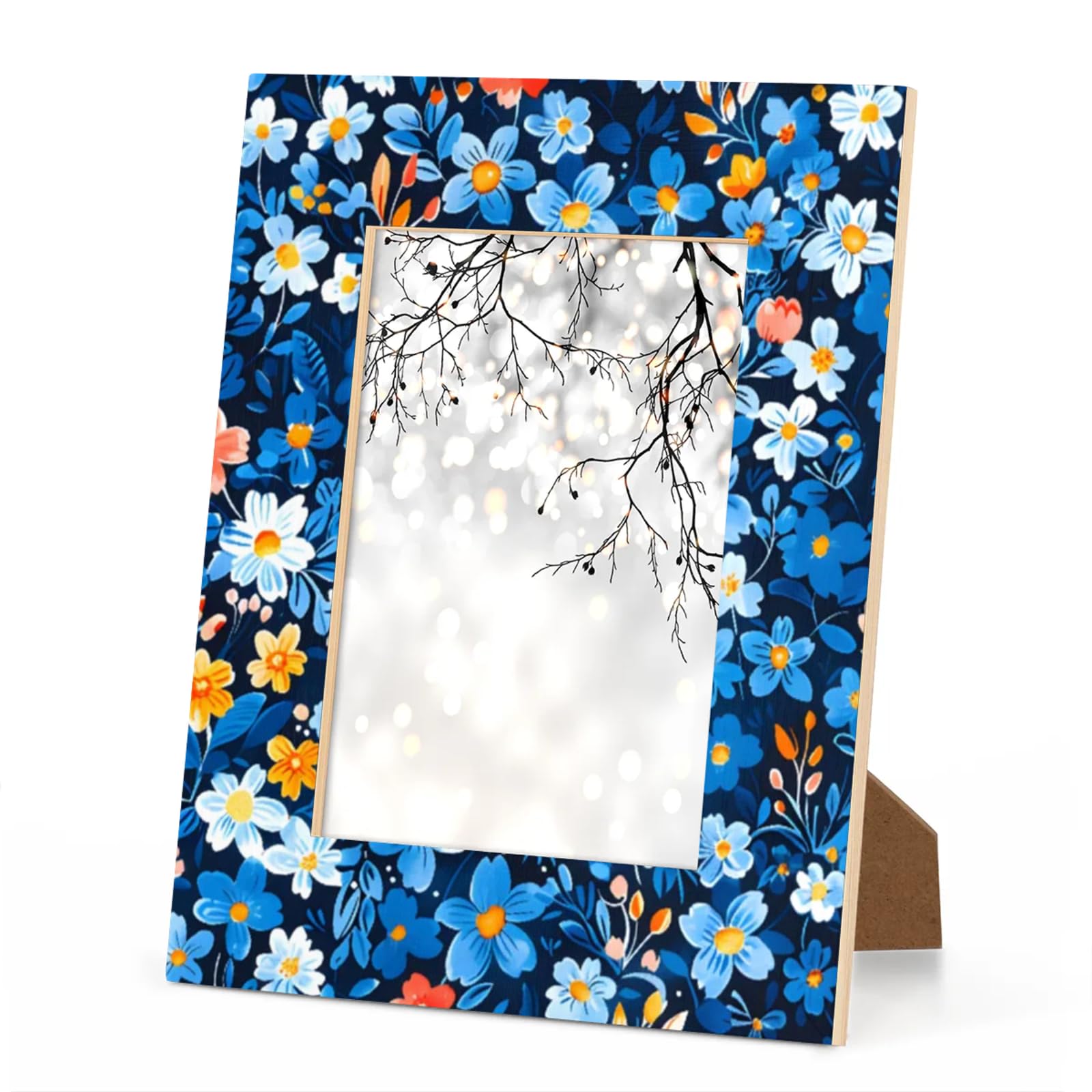 Amazon.com - LANYANYQ 5x7 Picture Frame, Blue Yellow Daisy Flower