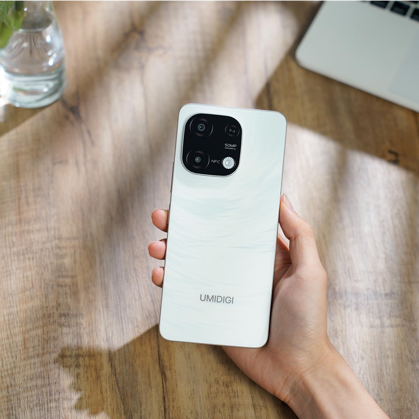 UMIDIGI G9C Android 14 NFC Telefono Cellulare (2024),12(6+6)+128GB,50MP+8MP,90Hz,5000mAh,Bluetooth 5.4,Processore MTK Helio G36,6.75” Smartphone 4G Doppia SIM/Sblocco Facciale/GPS/OTG-Bianco