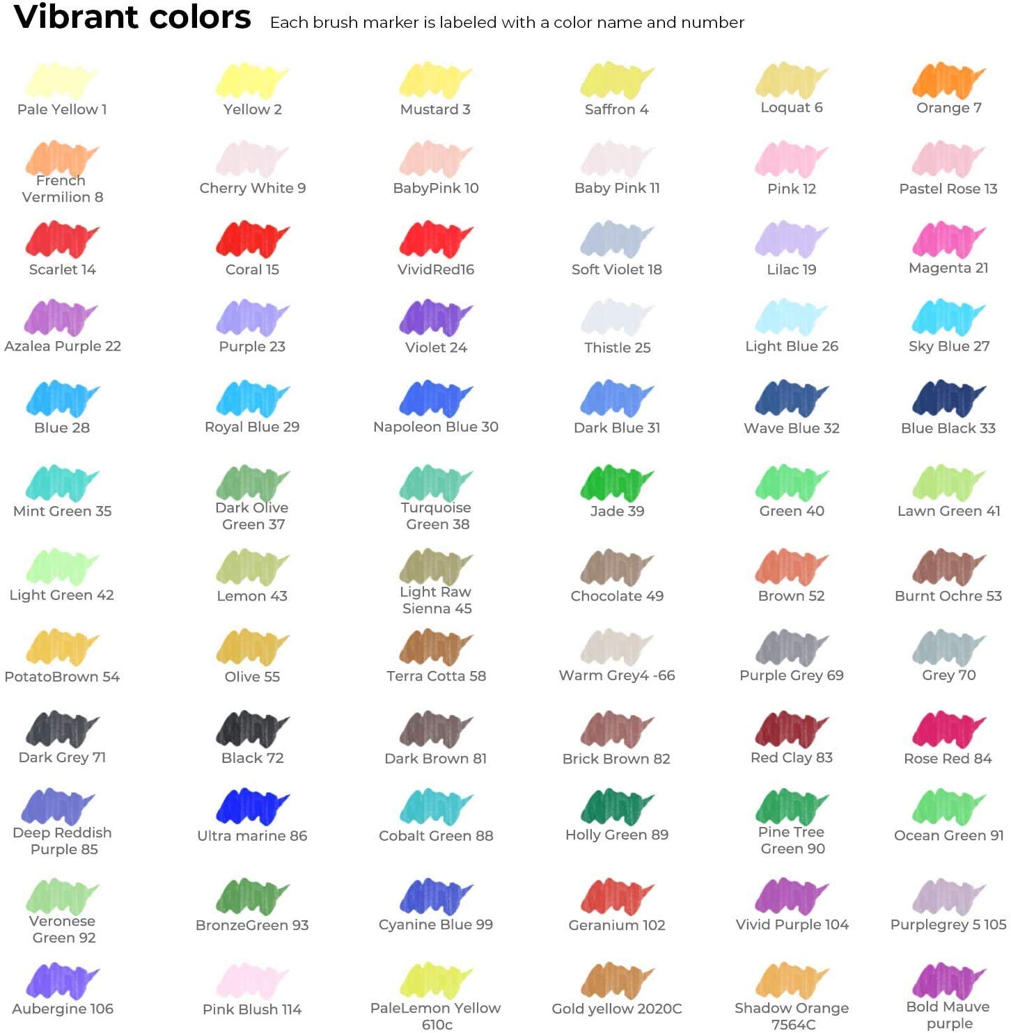 Ohuhu brush markers 72 set Clearance