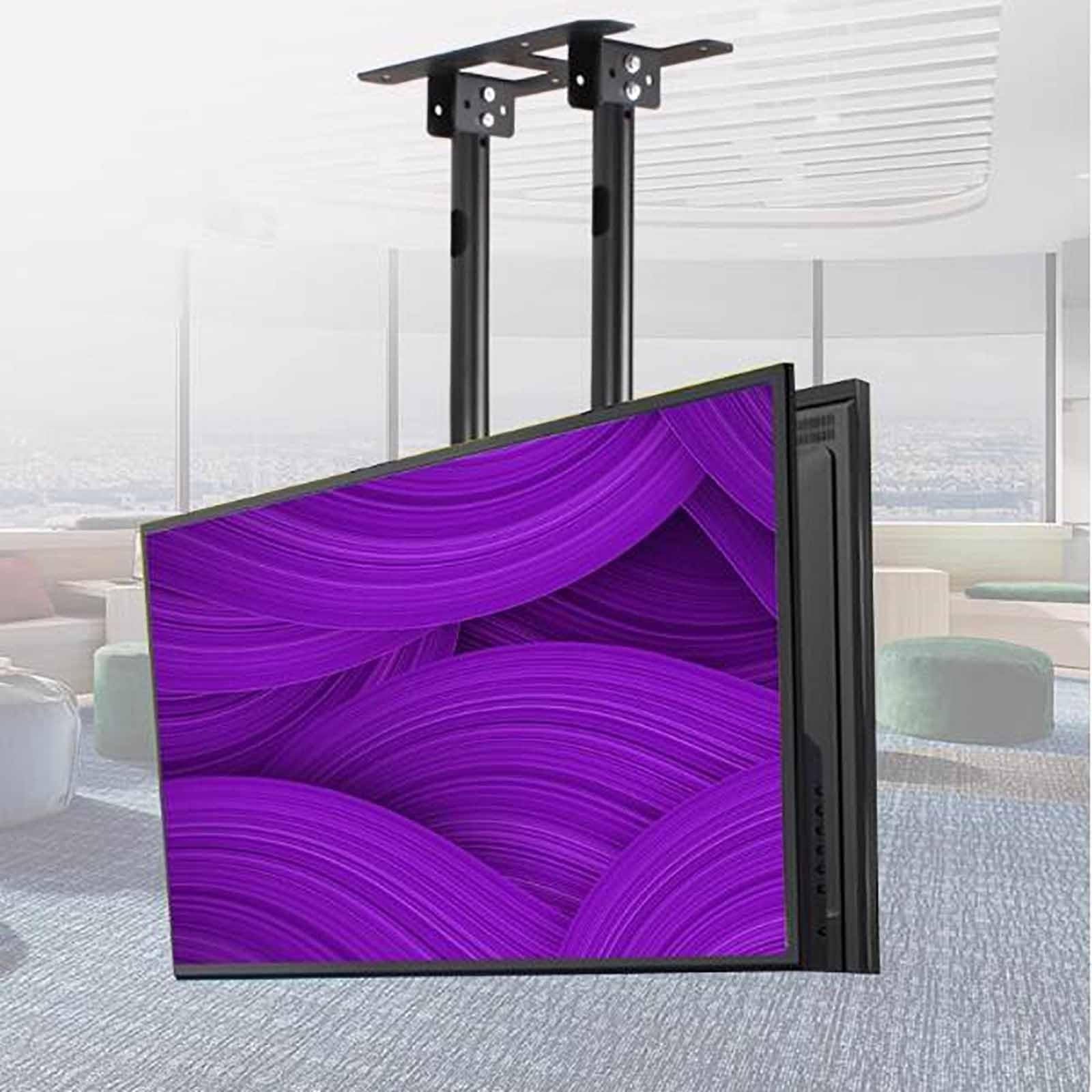 Support de Plafond TV Double Face ajustable et télescopique, support mural TV 60 à 100 pouces