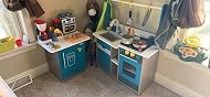 Little Tikes Real Wood Kitchen with Island, Kitchen Playsets - Amazon ...