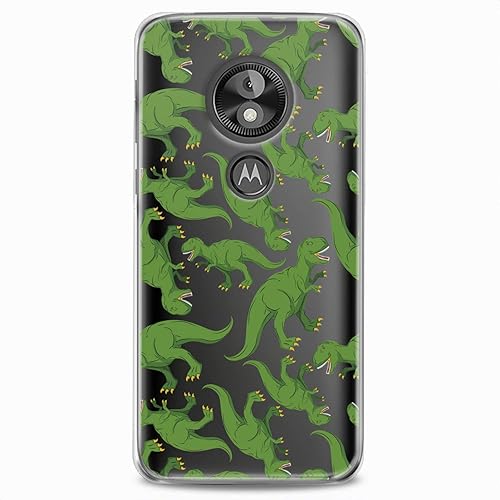 Miniatura 7 de Funda de TPU compatible con Motorola G9 G8 Plus G7 E20 P40 Z4 Edge 20 G22 Stylus suave verde dibujos animados Lux Boy Teen diseño estampado Jurásico