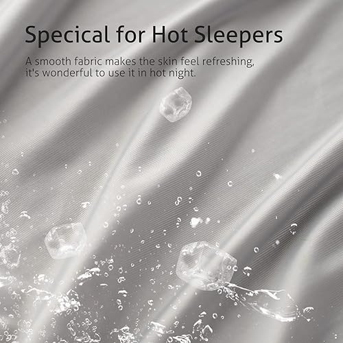 Miniatura 3 de KASENTEX Juego de 2 fundas de almohada estándar con cremallera, fundas de almohada de lujo suaves con cremallera oculta para cabello y piel, 20 x 26