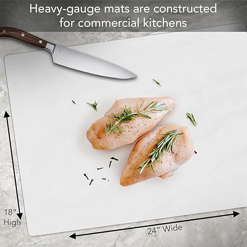 Miniatura 5 de Cut N' Funnel - Juego de 4 alfombrillas de plástico flexible de grado pesado para servicio de alimentos, fabricadas en los Estados Unidos, sin BPA,