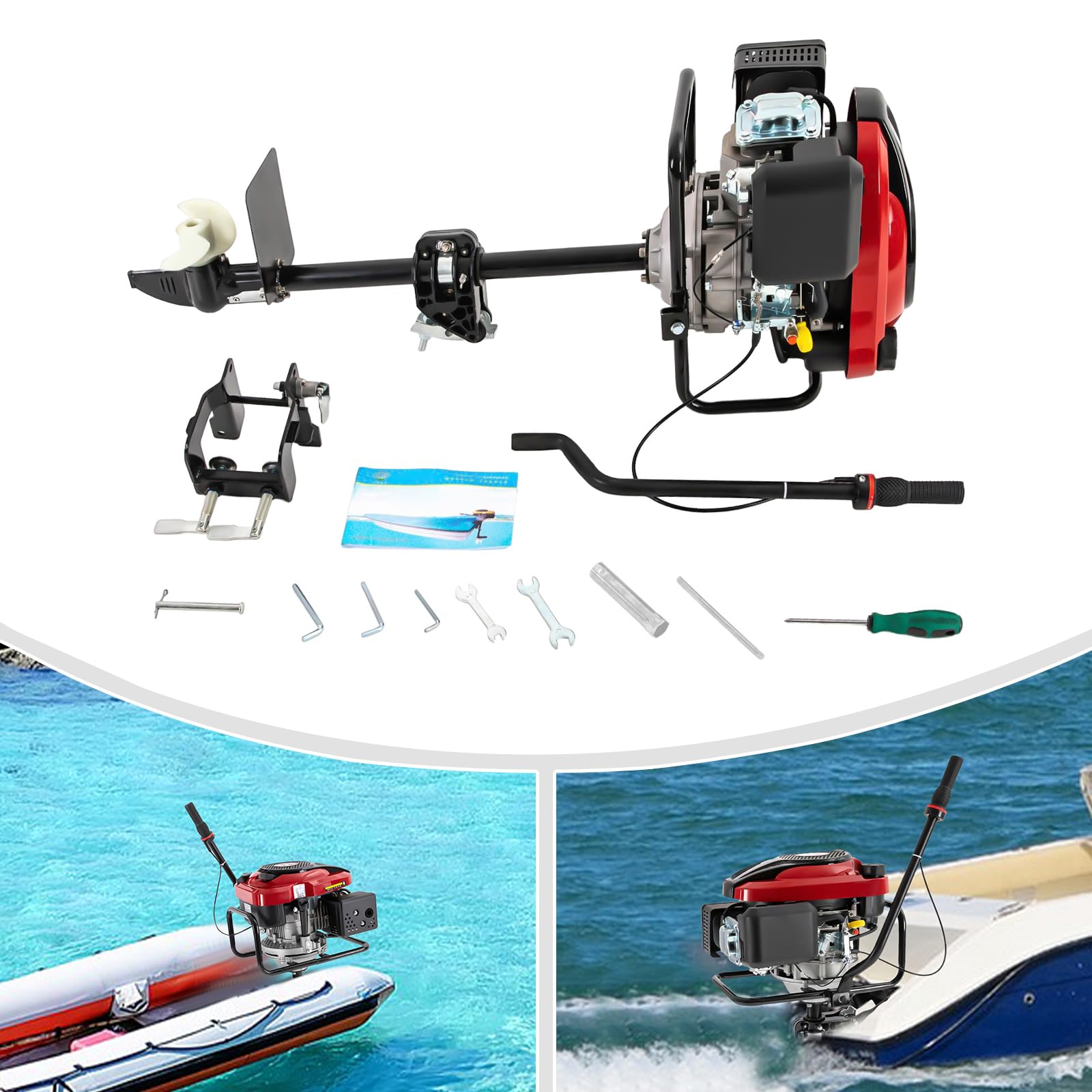 Silnik zaburtowy 8HP - 4-suwowy 196 ccm 4500 obr./min 28 kg