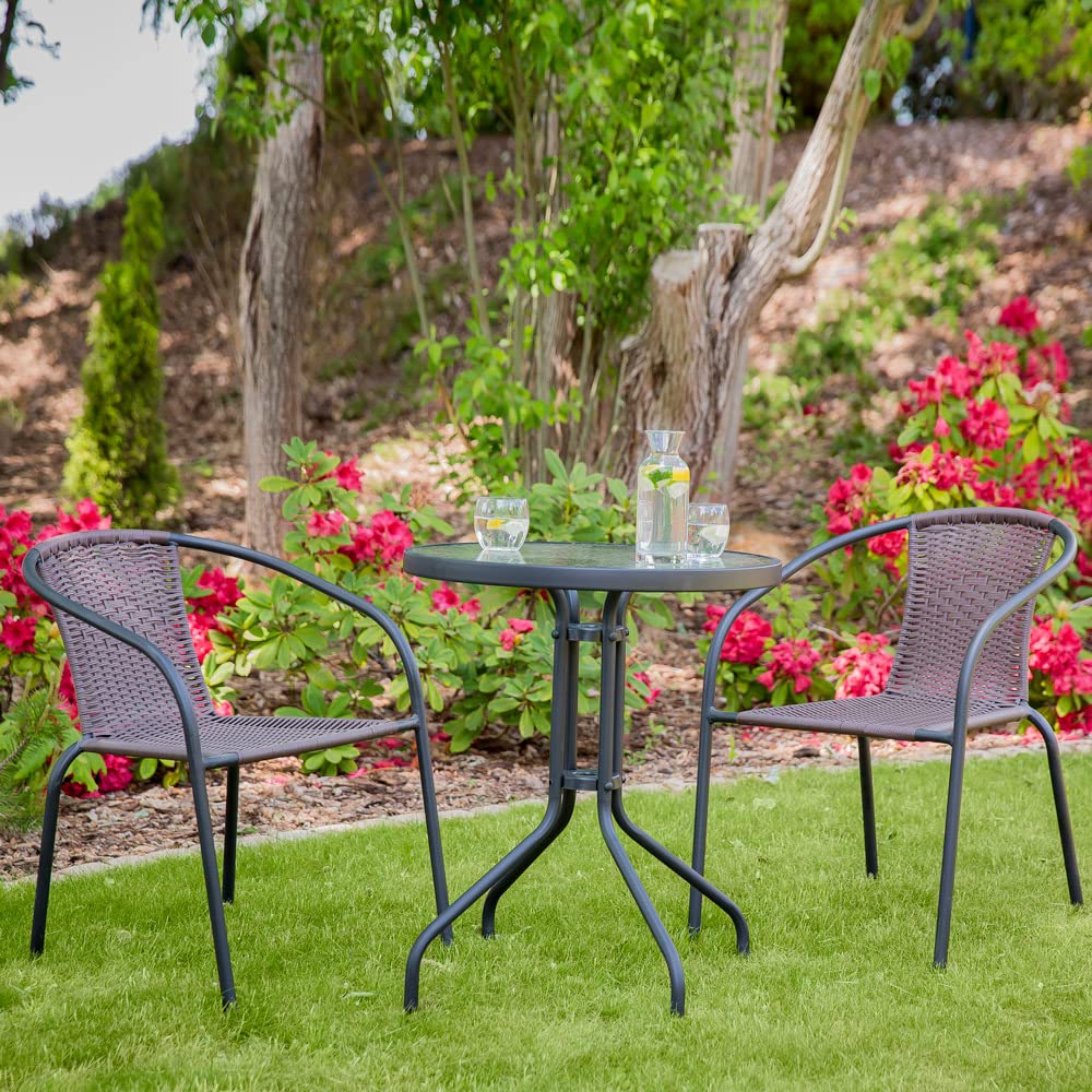 Dajar Tables de Café Bistro Table Gris