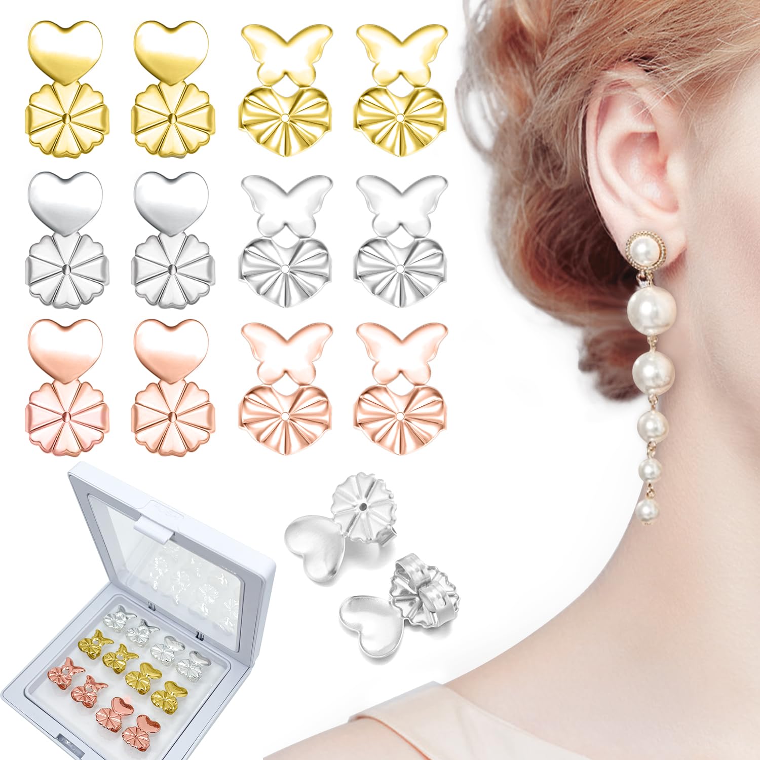 Original Pairs Magic Earring Lifters Hypoallergenic Earring