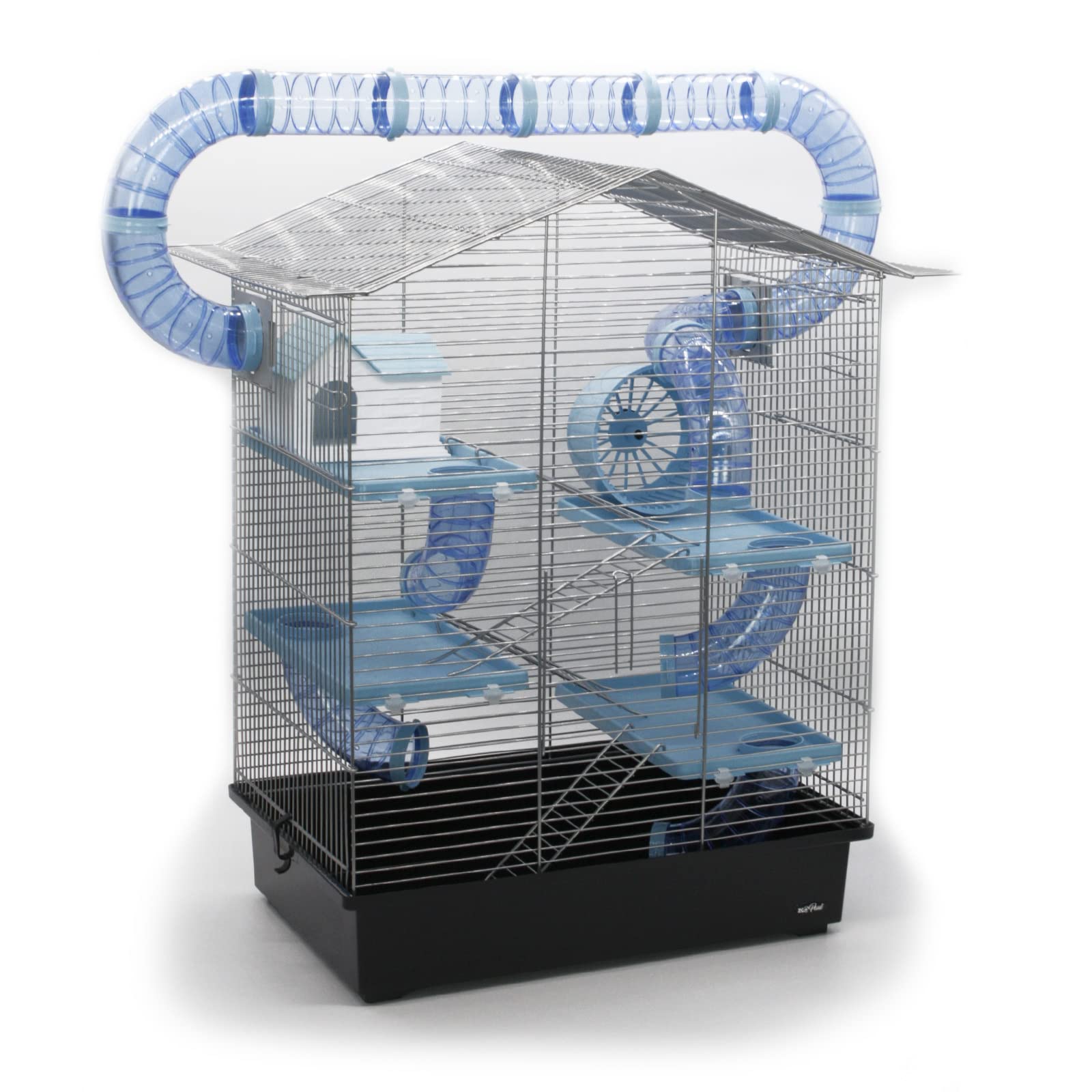 Nagerkäfig CH3 XXL Zubehör Tunnelsystem Chrome Schwarz Blau Maus Hamster Käfig
