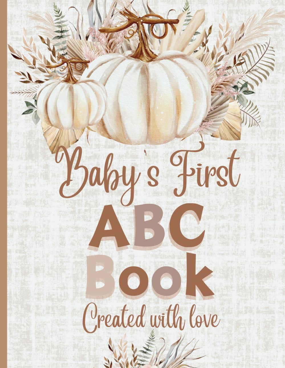 Babys First ABC Guestbook: Little Pumpkin Baby Shower Coloring Pages Fall Theme Guest Sign In Keepsake