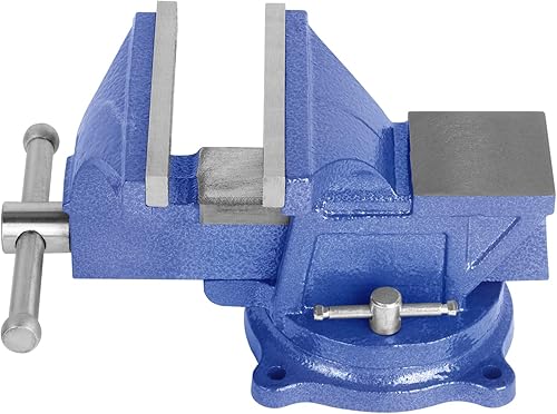 MYOYAY Prensa de banco de 6 pulgadas, abrazadera de banco resistente con mordaza de 5.906in, abrazadera de mesa de prensa de escritorio con base de