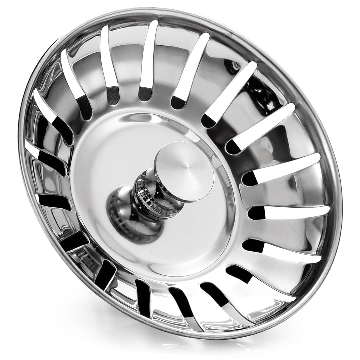 Ktjege Kitchen Sink Plug 78Mm Kitchen Sink Plug, Strainer Stainless Steel Strainers Sinks Plugs Prevent Clogs, Bad Smells Replacement Drain Stopper For Kitchens Bathroom Food Hair Catcher Filter Stopper