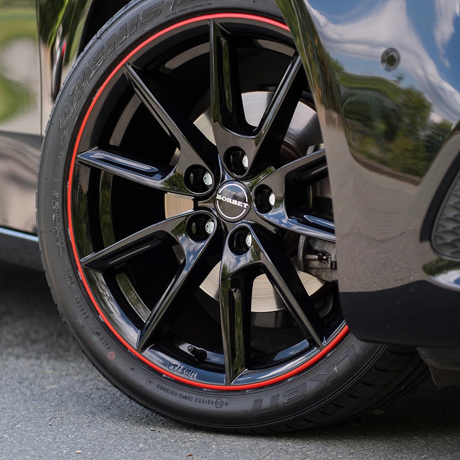 Amazon.com: 4x Borbet alloy rims LX18 8x18 ET48 5x114,3 black