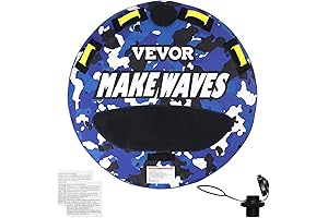 VEVOR Towable Tubes for Boating (1-3 Riders Inflatable Boat Tubes and Towables...