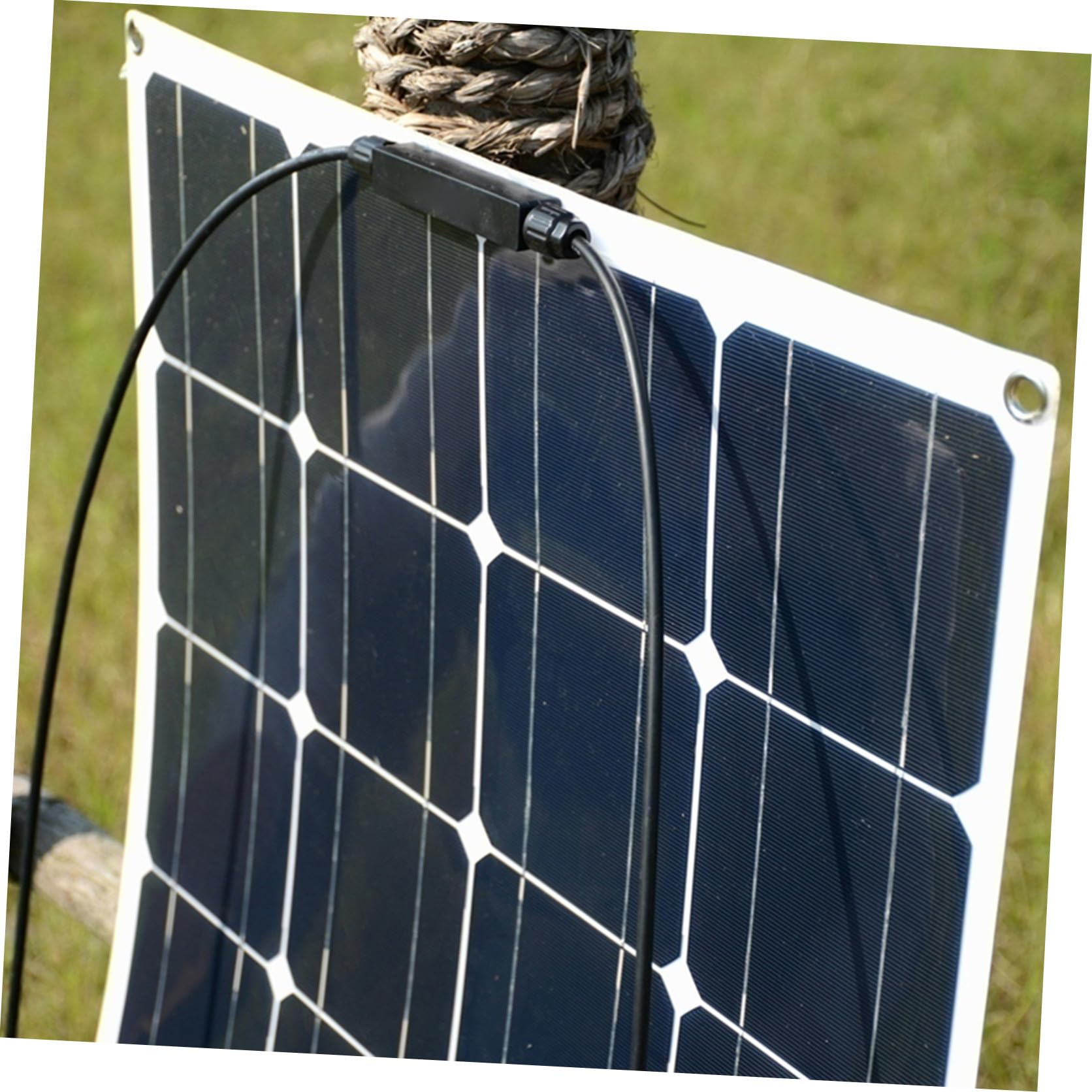 Kit Panneau Solaire Monocristallin Portable et avec Contrôleur Équipement de Charge Solaire Urgence pour Camping Randonnée et Outdoor