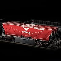 Vista 7 de TEAMGROUP T-Force Vulcan DDR5 64GB (2x32GB) 6000MHz (PC5-48000) CL38 Intel XMP 3.0 & AMD Expo Compatible Desktop Memory Module Ram Red