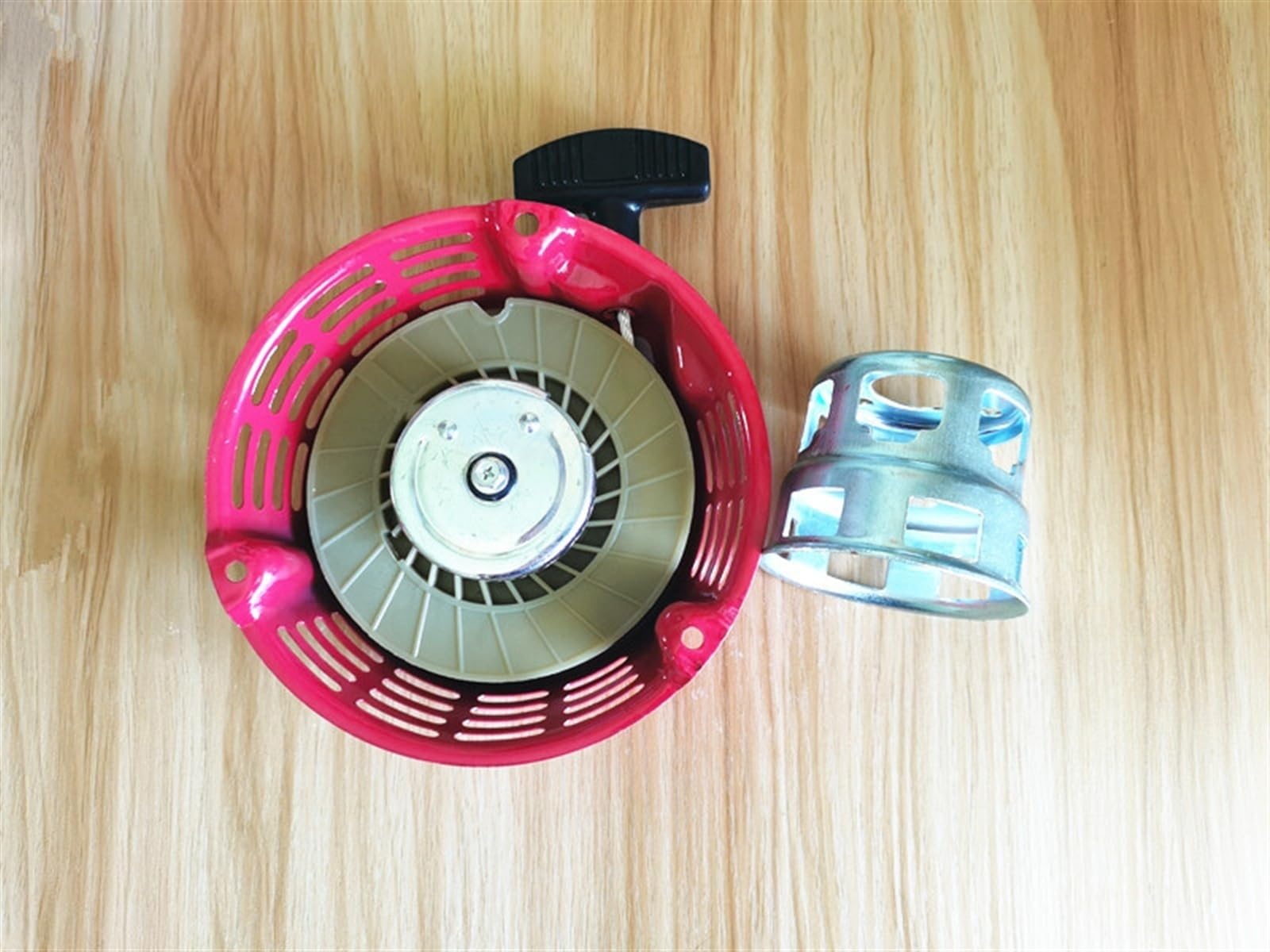 DUNLAP Avviamento a Strappo G200 e Tazza Adatta for G150 G300 GV150 GV200 e Altri 4~6,5 HP Cricchetto in Acciaio Riavvolgi avviamento a Strappo Maniglia Gruppo Fune