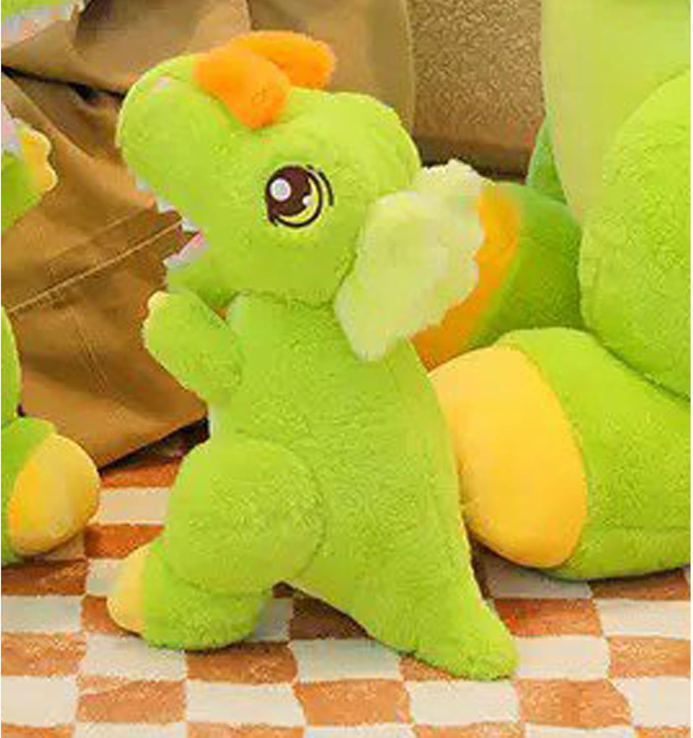 Triceratops Stuffed Animals Soft Dinasour Plush Cute Doll for Boys Girls 9in(zuiba sjiaolong)