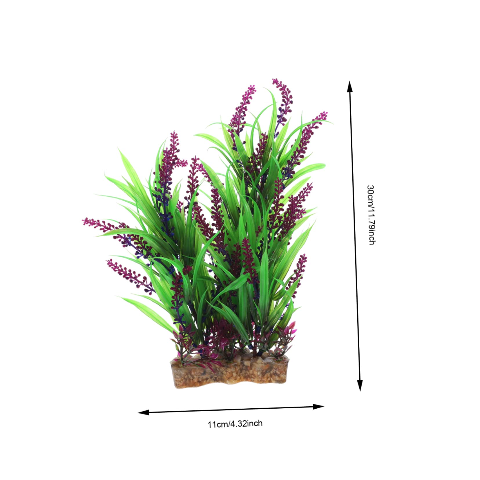 Sosoport 5 Piezas Plantas Acuáticas Artificiales Flora Artificial Decorativa Mini Plantas De Pecera Decoración De Acuáticas De Simulación Pecera Agua Hierba Aire Bonsái El Plastico