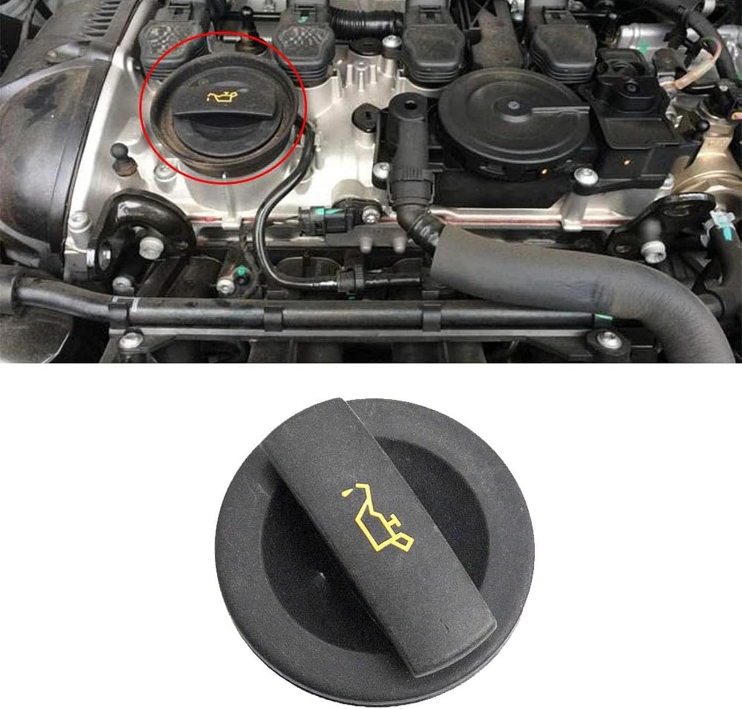 Engine Oil Cap For VW For Touareg 4.2 2004 2005 2006 Car Engine Oil Fuel Tank Filler Cap Cover 06C103485N