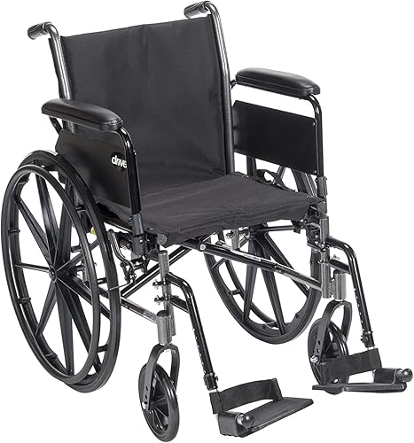 Miniatura 1 de Silla de ruedas de peso ligero con varios estilos de brazo trasero y opciones de aparejos delanteros negro K318DFA-SF brazos que se voltean hacia