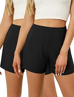 Women's Pajama Boxer Shorts 2025 Casual Summer Fall Comfy Lounge Shorts High Waist Pj Sleepwear Stretch Sleep Bottoms