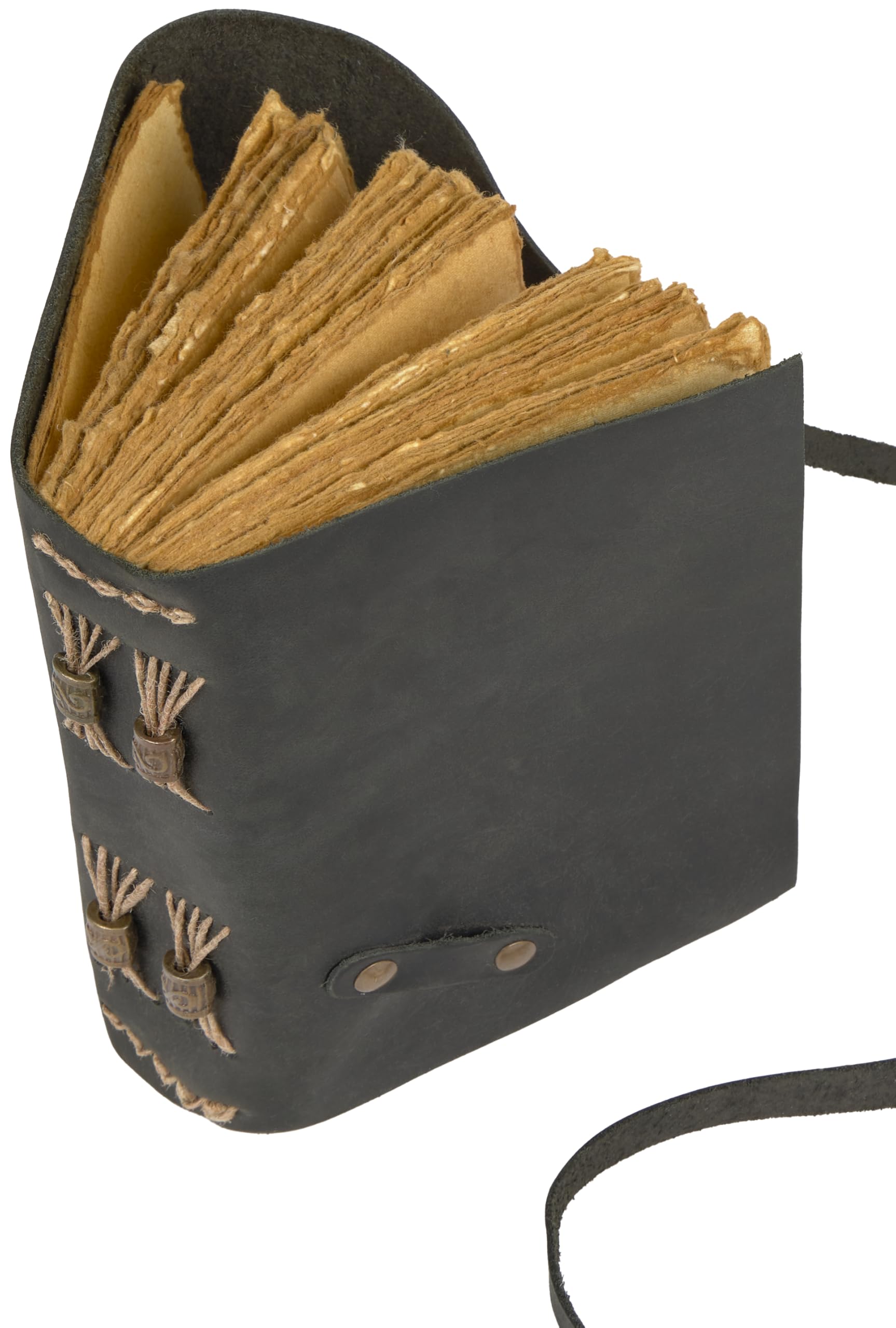 Carnet de Voyage Vintage en Cuir Noir avec Clé Papier Coton Cahier Cuir pour Voyages 21x17 cm Idéal pour Écriture Voyages et Notes Personnelles