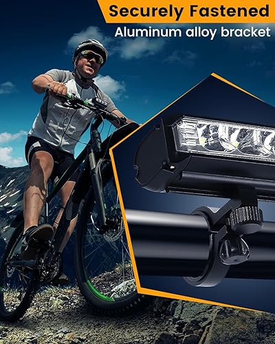 Miniatura 2 de Bright Bike Light for Night Riding, 9000 Lumen Bicycle Light High Beam Low Beam, USB Rechargeable Bicycle Headlight Set, Waterproof Bike Headlight