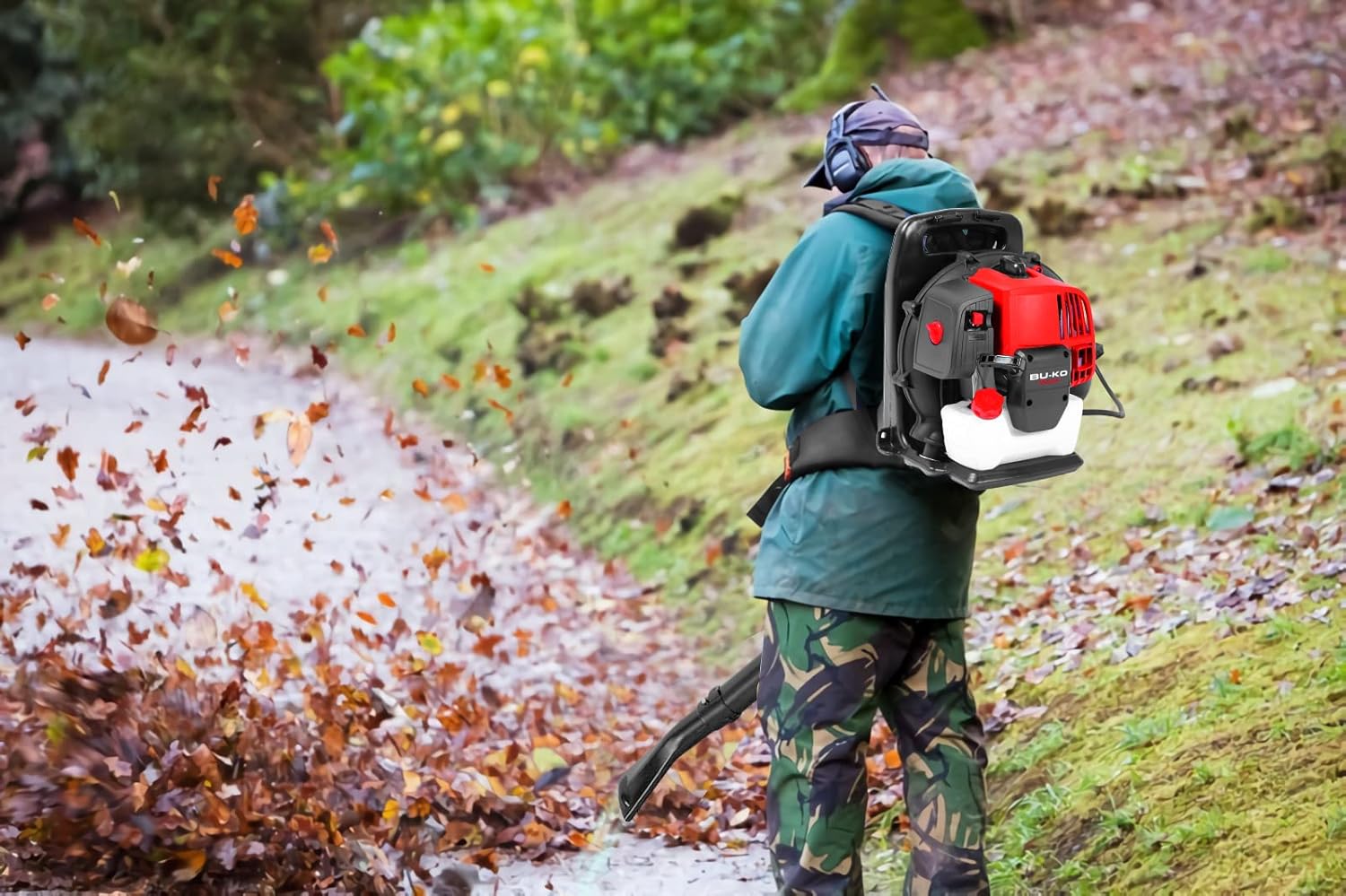Rucksack Laubbläser