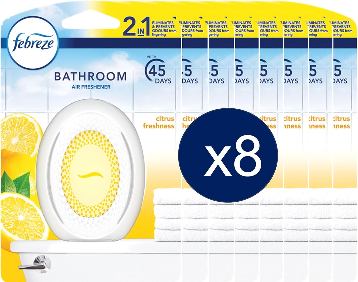 Febreze Bathroom Air Freshener, Odour Eliminator for Home, Long Lasting ...
